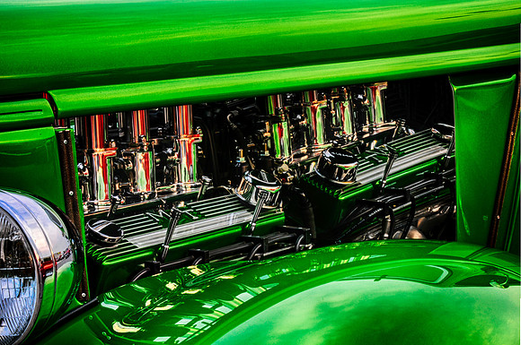 Green Chevy Hotrod